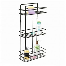 Ραφιέρα Μπάνιου 0220081 27x12x54cm Black BLACK