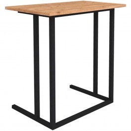 Coffee Table Βοηθητικό Jango 0212621 60x35,5x65,5cm Oak-Black OAK