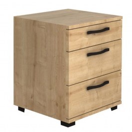 Bedside Table - Office Drawer Unit Roco 0258633 40x39x57cm Sonoma SONOMA
