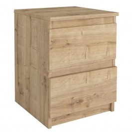 Bedside Table Breve 0256453 39,8x41,8x55cm Sapphire Oak OAK