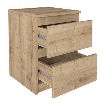 Bedside Table Breve 0256453 39,8x41,8x55cm Sapphire Oak