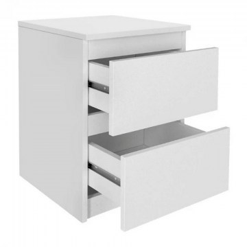 Bedside Table Breve 0256454 39,8x41,8x55cm White