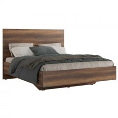 Κρεβάτι (Για Στρώμα 160x200cm) Oryana 0258271 206x171x162cm Walnut
