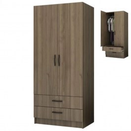 Ντουλάπα Δίφυλλη Ricardo 0253492 80x51,8x181cm Walnut WALNUT