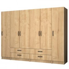 Six-Door Wardrobe Ricardo 0257272 240x51,8x181cm Sonoma