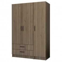 Ντουλάπα Τρίφυλλη Ricardo 0257178 120x51,8x181cm Walnut WALNUT