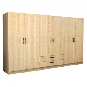 Six-Door Wardrobe Victoria 0260847 300x60x181cm Sonoma