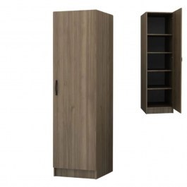 Single-Door Wardrobe Victoria 0258614 50x60x181cm Walnut WALNUT