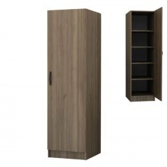 Single-Door Wardrobe Victoria 0258614 50x60x181cm Walnut