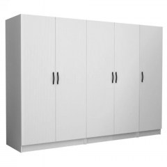 Ντουλάπα Πεντάφυλλη Victoria 0260821 250x60x181cm White