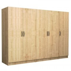 Five-Door Wardrobe Victoria 0260822 250x60x181cm Sonoma