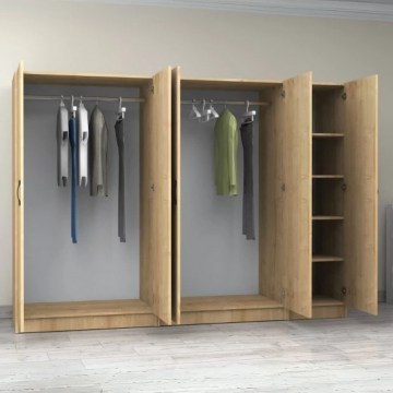 Five-Door Wardrobe Victoria 0260822 250x60x181cm Sonoma