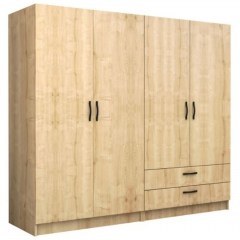 Ντουλάπα Τετράφυλλη Victoria 0260816 200x60x181cm Sonoma