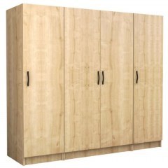 Four-Door Wardrobe Victoria 0260853 200x60x181cm Sonoma