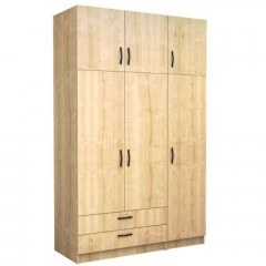 Three-Door Wardrobe With Loft Victoria 0260770 150x60x240cm Sonoma