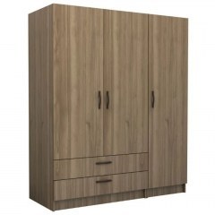 Three-Door Wardrobe Victoria 0260768 150x60x181cm Walnut