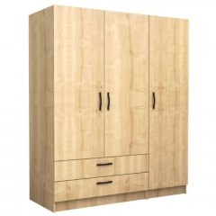 Ντουλάπα Τρίφυλλη Victoria 0260767 150x60x181cm Sonoma