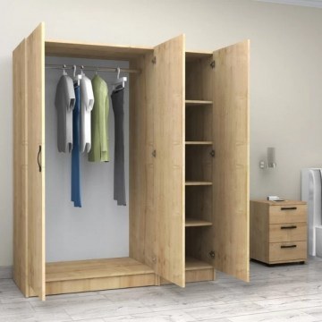 Three-Door Wardrobe Victoria 0260761 150x60x181cm Sonoma