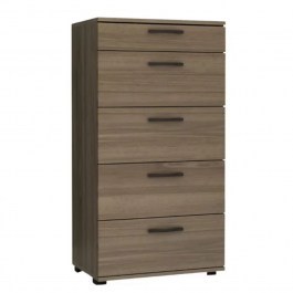 Συρταριέρα Helia 0258628 60x44x108cm Walnut WALNUT