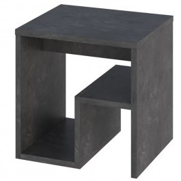 Bedside Table Bon 0253880 40x35x40cm Grey Retro GREY