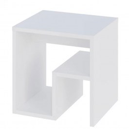 Bedside Table Bon 0253879 40x35x40cm White WHITE