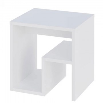 Bedside Table Bon 0253879 40x35x40cm White