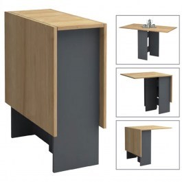 Extendable & Folding Table Pepe 0267104 28(56+56)x77x75cm Anthracite-Sonoma SONOMA-ANTHRACITE