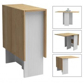 Extendable & Folding Table Pepe 0258636 28(56+56)x77x75cm White-Sonoma SONOMA-WHITE