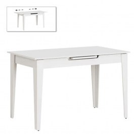 Extendable Table Trendline 0266584 120/150x70x75cm White WHITE