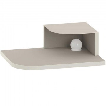 Bedside Table Wall-Mounted With Led Light Luno 0279166 40x30x16,2cm Sand