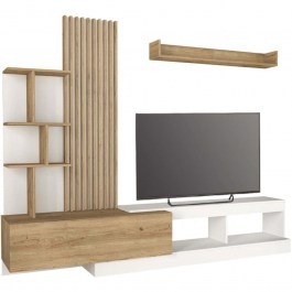 TV Composition Vermont 0272364 240x40x192cm White-Oak WHITE-OAK