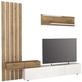 TV Composition Rosaline 0272366 233x31,3x196,8cm White-Oak WHITE-OAK