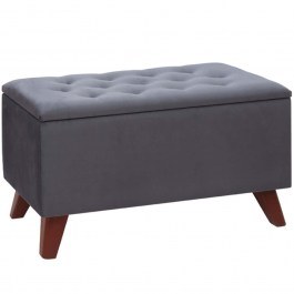 Σκαμπώ Με Αποθηκευτικό Χώρο Lotus 0269288 90x40x50cm Anthracite ANTHRACITE