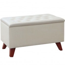 Σκαμπώ Με Αποθηκευτικό Χώρο Lotus 0269291 90x40x50cm Cream CREAM