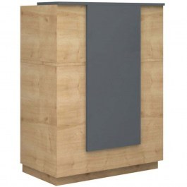 Γραφείο Reception Gemini 0271280 90x50x110cm Anthracite-Oak ANTHRACITE-OAK