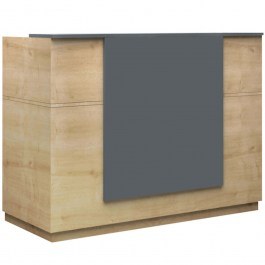 Γραφείο Reception Gemini 0271288 180x70x110cm Anthracite-Oak ANTHRACITE-OAK