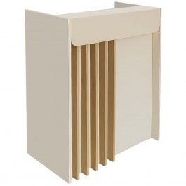 Γραφείο Reception Με Φως Led Karibu 0273850 90x40x100cm Sand-Oak SAND