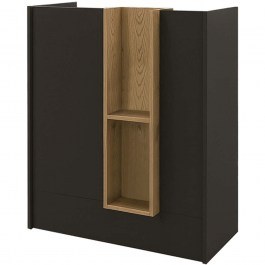 Γραφείο Reception Bonveno 0273852 90x43,2x110cm Anthracite-Oak ANTHRACITE
