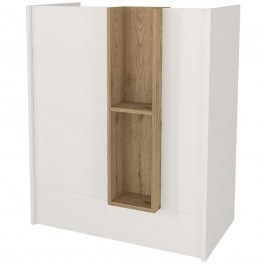 Γραφείο Reception Bonveno 0273853 90x43,2x110cm White-Oak WHITE