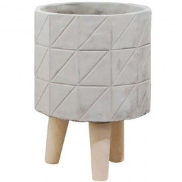 Pot 06-00-21202-3 D16x23,5cm Grey-Natural Marhome GREY-NATURAL