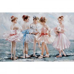 Canvas Painting Ballerinas 15-00-21131 80x120x3cm Multi Marhome