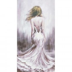 Canvas Painting Girl 15-00-21104 140x70x3,8cm Multi Marhome