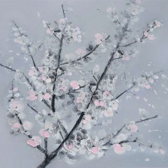 Canvas Painting Almond Tree 15-00-19108A 80x80x2,8cm Multi Marhome