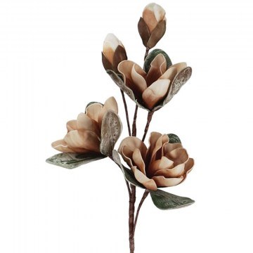 Τεχνητό Λουλούδι Μανόλια 00-00-6077-3 86cm Brown Marhome