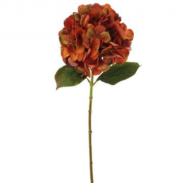 Τεχνητό Λουλούδι Ορτανσία 00-00-18745-1 60cm Dark Orange Marhome