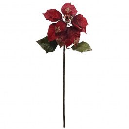 Λουλούδι - Κλαδί Αλεξανδρινό 99-00-17907 75cm Red Marhome RED