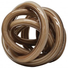 Decorative Knot 24-15-70031 D12cm Brown-White Marhome BROWN-WHITE