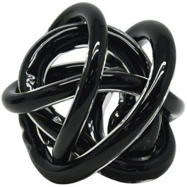 Decorative Knot 24-15-70036 D12cm Black Marhome BLACK