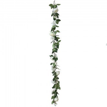 Τεχνητή Γιρλάντα Τριαντάφυλλα 00-00-23340-1 180cm White Marhome