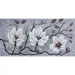 Canvas Painting Magnolias 15-00-23579 115x55cm Multi Marhome
